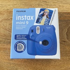 NIB Instax Mini 9 Camera in Cobalt Blue